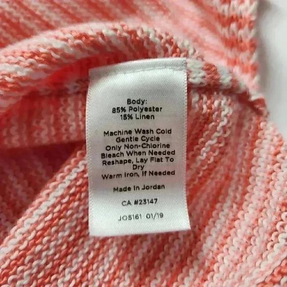 Talbots Linen Blend V Neck 3/4 Sleeve Women's Sweater M - Picture 7 of 9